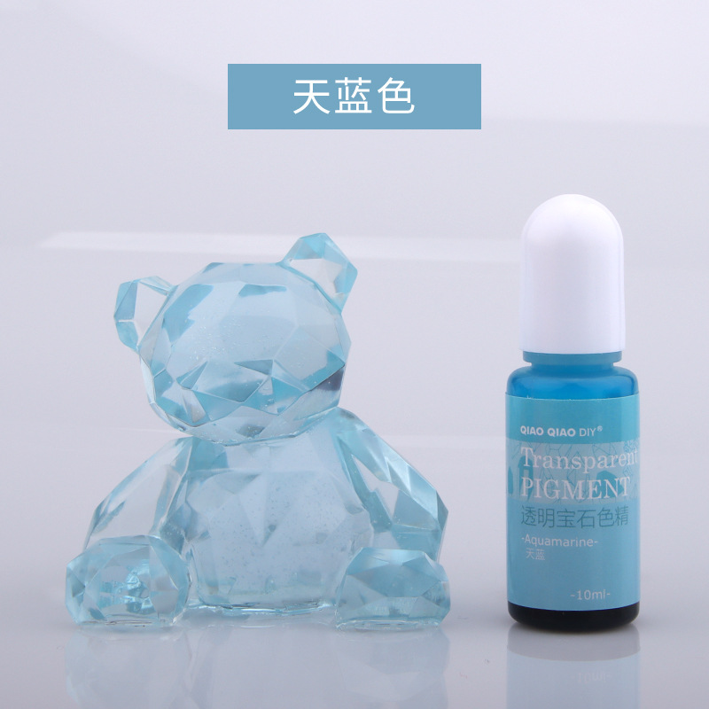 Qiaoqiao 24 colores transparente gema color esencia oleosa UV epoxi cristal epoxi color mezcla pasta fábrica descuento directo
