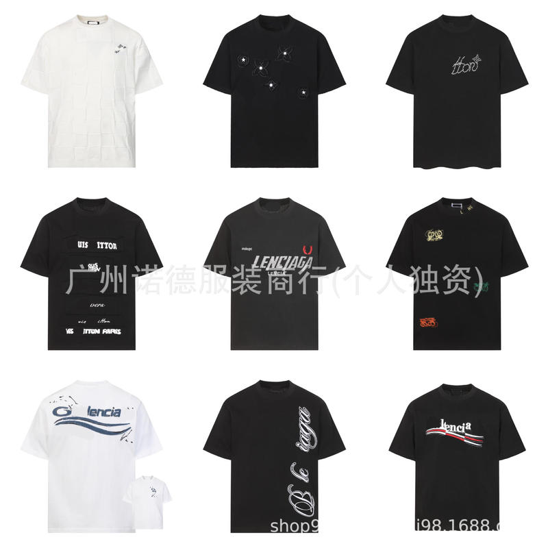 Cross-border 26 Summer New Style High-Quality Printed Logo Loose Short-Sleeve Unisex Casual Fashion Versatile T-Shirt Cross-border 26 Summer New Style High-Quality Printed Logo Loose Short-Sleeve Unisex Casual Fashion Versatile T-Shirt