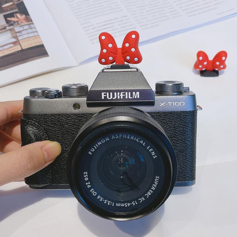Cartoon hot boots protective cover bow cute wind XA7 micro single A6000 SLR 200D M50 camera