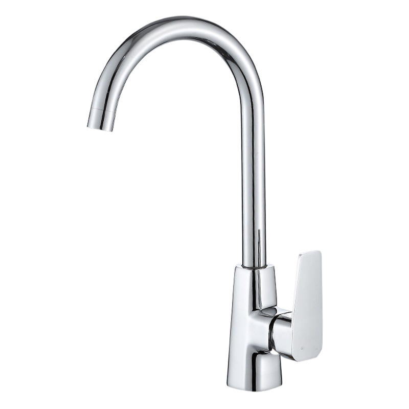 Kitchen stainless steel faucet household copper bottom washing basin sink rotatable sink hot and cold faucet wholesale