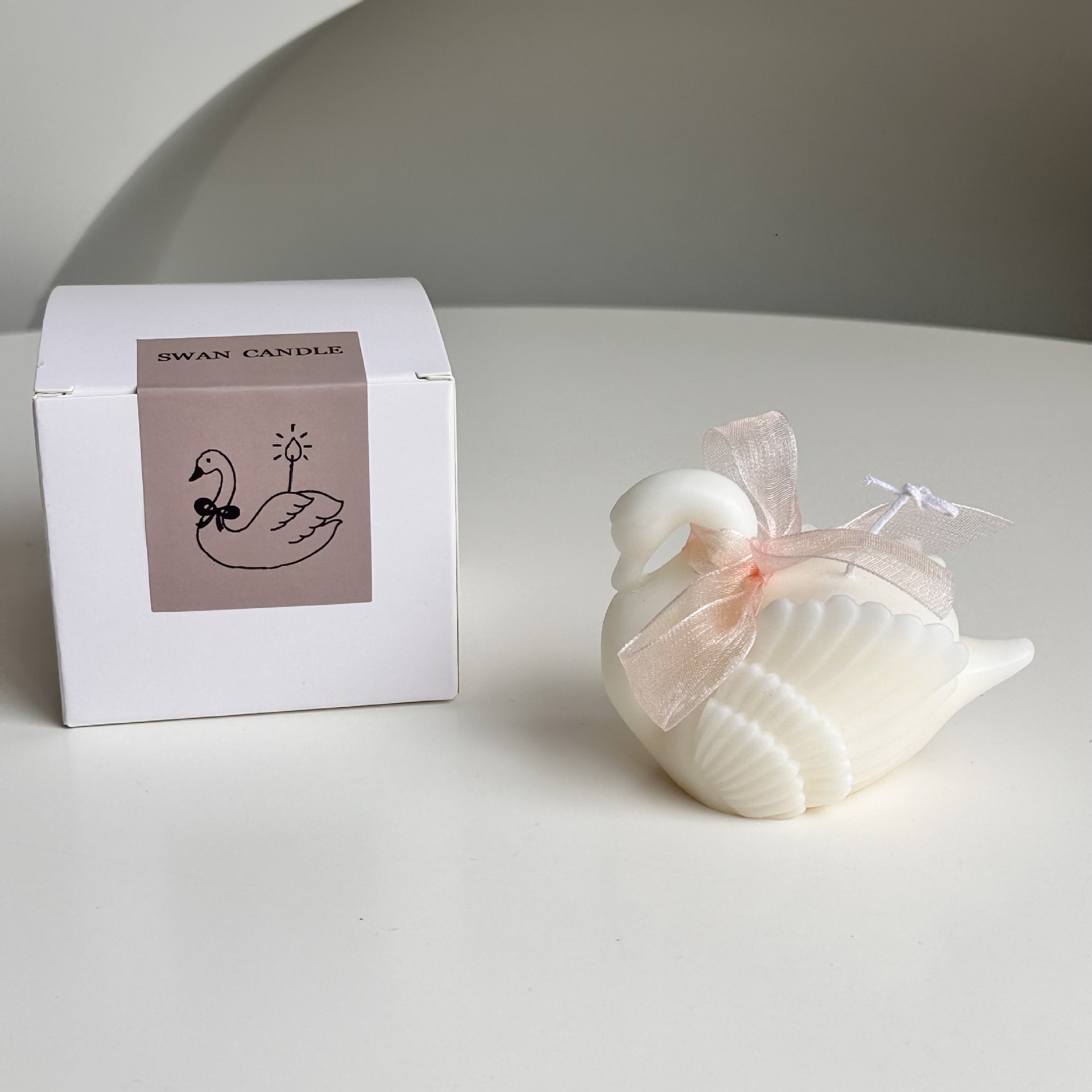 Schwanengöttin-Bankett-Gastgeschenk-Aromakerze, Muttertagsgeschenk, Lehrertagsgeschenk, Ornament_voghion.com