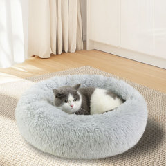 宠物猫窝绒毛保暖冬季抗寒可拆洗四季通用猫床耐脏小型犬小狗用品