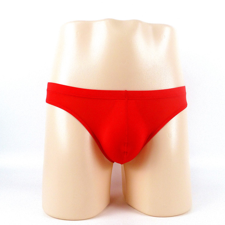 Men's underwear ultra-thin translucent ice silk men's briefs U convex bag low waist sexy foreign trade men's underwear men