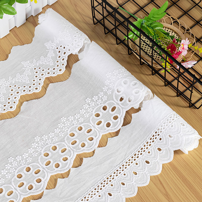 天缘新品镂空棉布刺绣花边汉服女装服装纺织辅料市场现货蕾丝花边