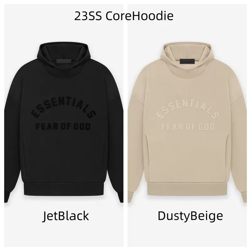 2023Black-Core Hoodie+Crewneck+Sweatpants