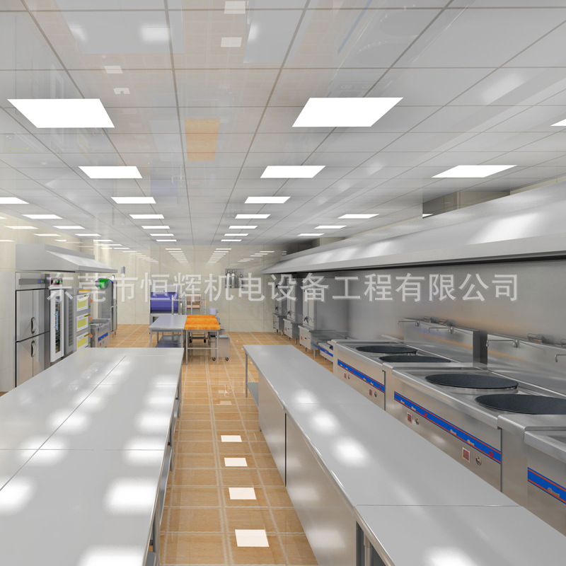 中央厨房工程 酒店厨房工程 学校食堂厨房设备恒辉机电