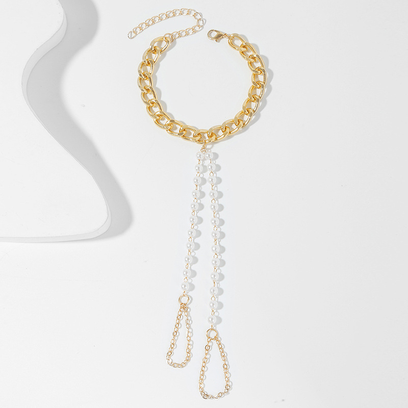 Accessoires De Bijoux Longs De Perle De Bracelet De Chaîne D&#39;alliage Créatif De Mode display picture 4