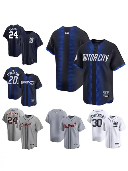 MLB short-sleeve baseball jersey Detroit Tigers (in stock)