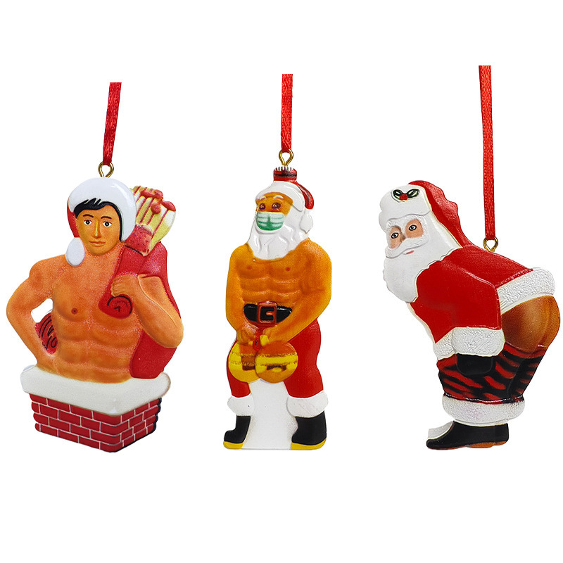 新しいクリスマスのペンダントはサンタクロースの吊り具の記念装飾の樹脂の工芸品をスプレーします。|undefined