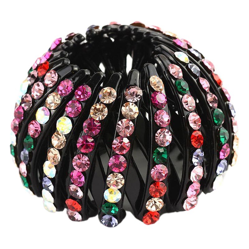 Rizador de pelo mediano cabeza de bola media nueva Nido de Pájaro agarre del pelo Cola de Caballo hebilla tocado flor corsé anillo de pelo accesorios para el cabello pinza de pelo