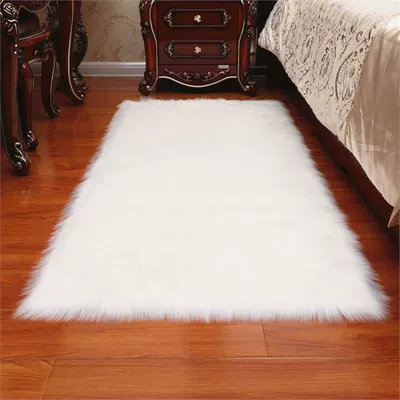 Round Foot Mat, Bedroom Entrance Carpet, Living Room Light Luxury, Chinese Door Mat, Entrance Carpet, Bedroom Full Coffee Table (Car Carpet) - white-80x180cm-rectangle
