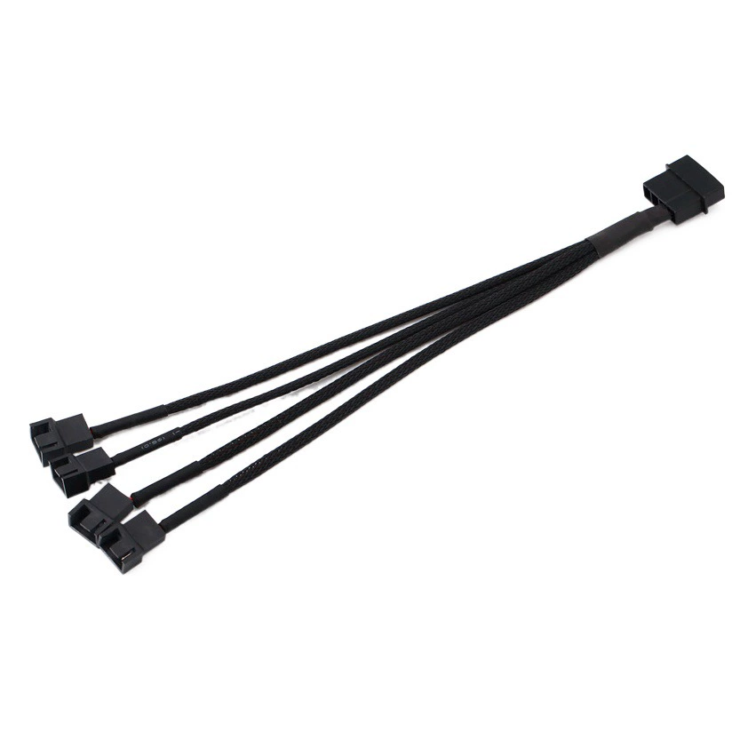 Материнская плата, четырехконтактная одноточечная четырехточечная линия расширения, большая 4-контактная на 4-контактную линию питания, 4-контактный вентилятор, удлинительная линия контроля температуры pwm