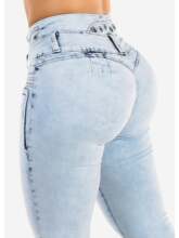 H 39177 Stretch High Waist Jeans ����ţ�п� �羳��Ӧ