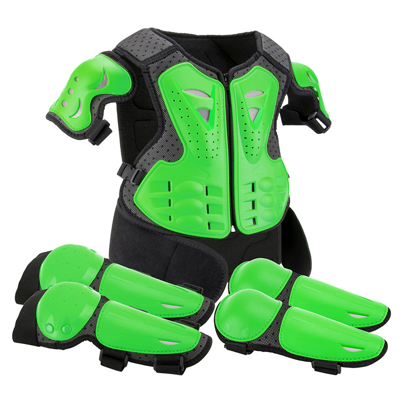 Fábrica al por mayor de niños equilibrio coche ciclismo ropa armadura ropa off-road motocicleta protección del pecho armadura chaleco resistente a la caída traje