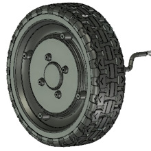 FomaTrade8寸直流无刷无齿轮毂电机单边轴电动四轮车PU轮马达工厂