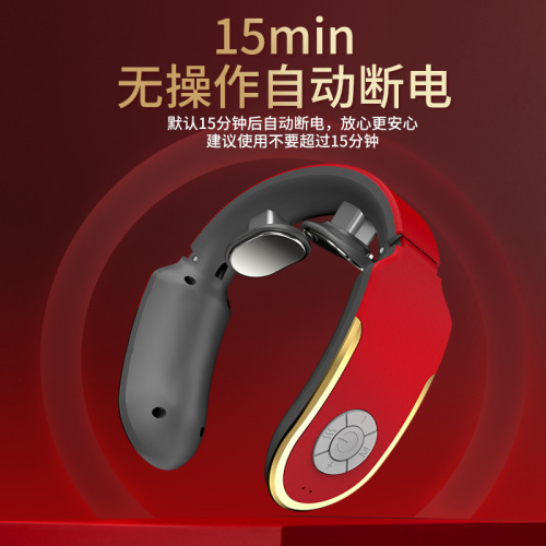 Household cervical spine physiotherapy instrument neck massager neck vertebra massage pillow shoulder and neck hot compress physiotherapy intelligent neck protection instrument