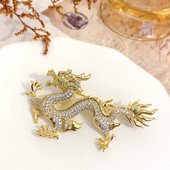 2024龍年生肖輕奢感胸針年新款中國風生肖龍胸針女國潮個性西