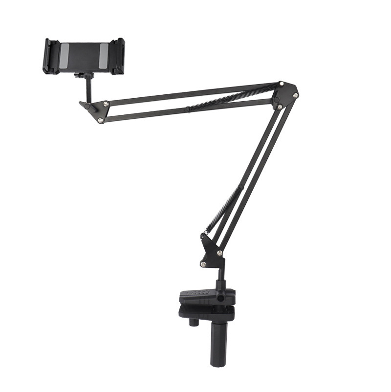 Soporte en voladizo de tableta para teléfono móvil Soporte de aprendizaje perezoso de cabecera Soporte de transmisión en vivo de ángulo ajustable plegable multifuncional