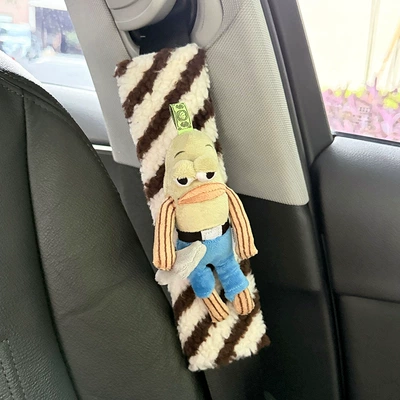 Bottom Residents Car Seat Shoulder: Seat belt shoulder pad - shoulder-pads-working-fish