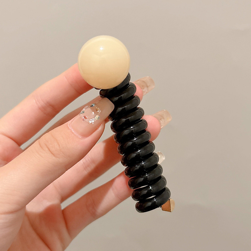 Cabeza de arco espuma trenzada primavera línea telefónica cabello de cabello para niñas de alto nivel sensación de cola de caballo trenzado artefacto para el cabello adornamiento de cabello