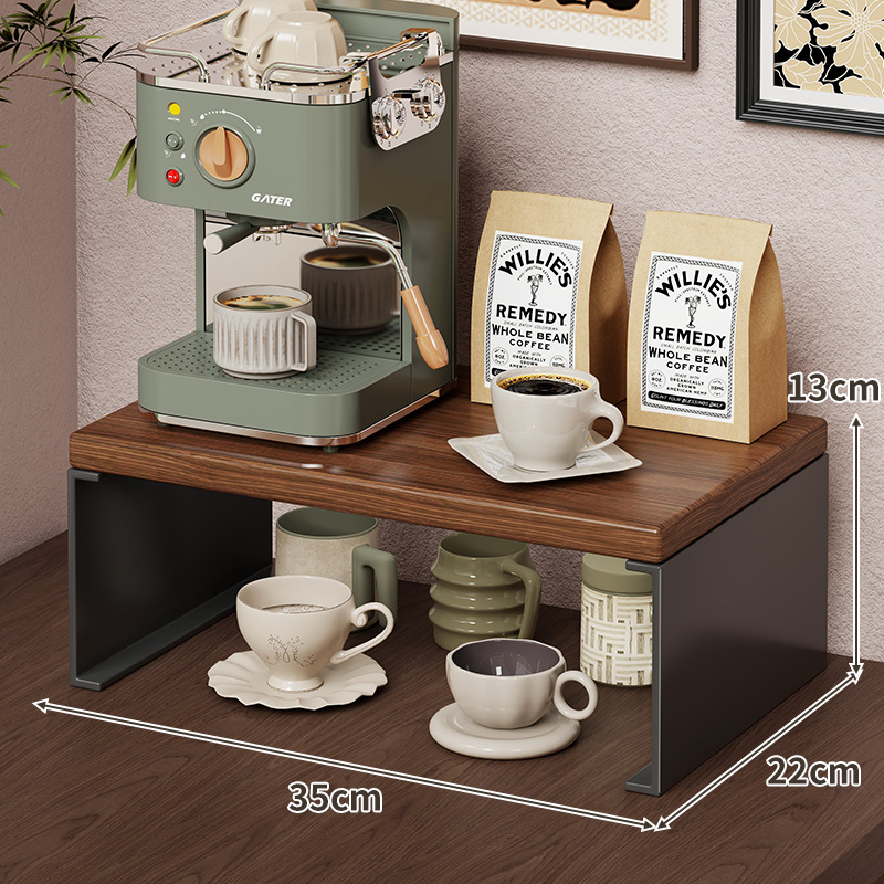 Organizador de Tazas de Mesa de Madera para Mesa de Comedor