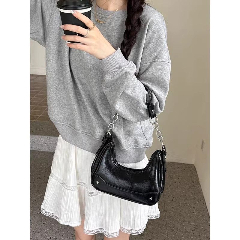 Elegant Women's Shoulder Bag Handheld Chain Handbag Versatile Crossbody_voghion.com