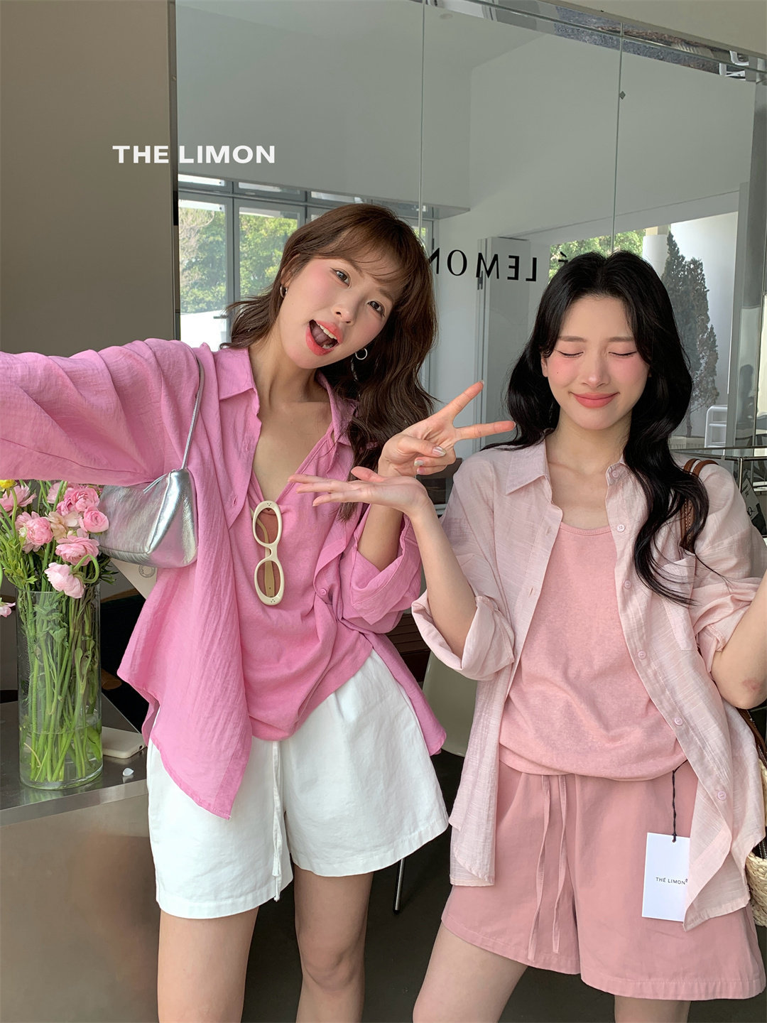 Áo sơ mi chống nắng nữ tay dài cổ bẻ dáng rộng chất liệu mỏng nhẹ — Vàng nhạt, xanh nhạt, Xanh Hàn, Xanh lá cây nhạtcolor chi tiết 12