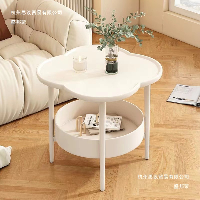 Manufacturer's Creative Home Side Table Modern Cloud Coffee Table Living Room Simple Removable Storage Rack Cream Sofa Side Cabinet
