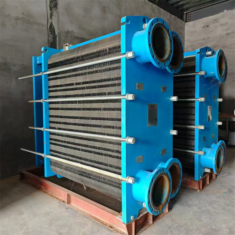 二手板式换热器 螺旋缠绕式冷凝器 不锈钢钛材可拆卸清洗方便盛源