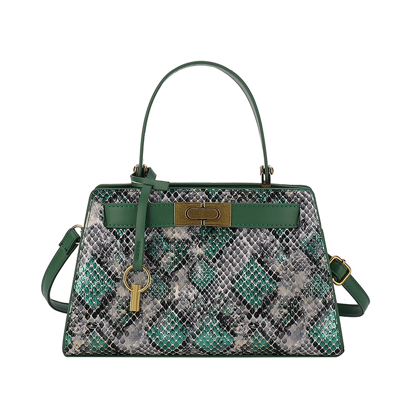 Comercio exterior moda moda retro serpiente Kelly bolso mujer 2024 nuevo bolso de mano moda versátil bolso de hombro