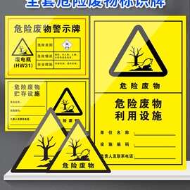 2025年新版国标废物标识牌危废仓库贮存设施分区利用处置标识管理