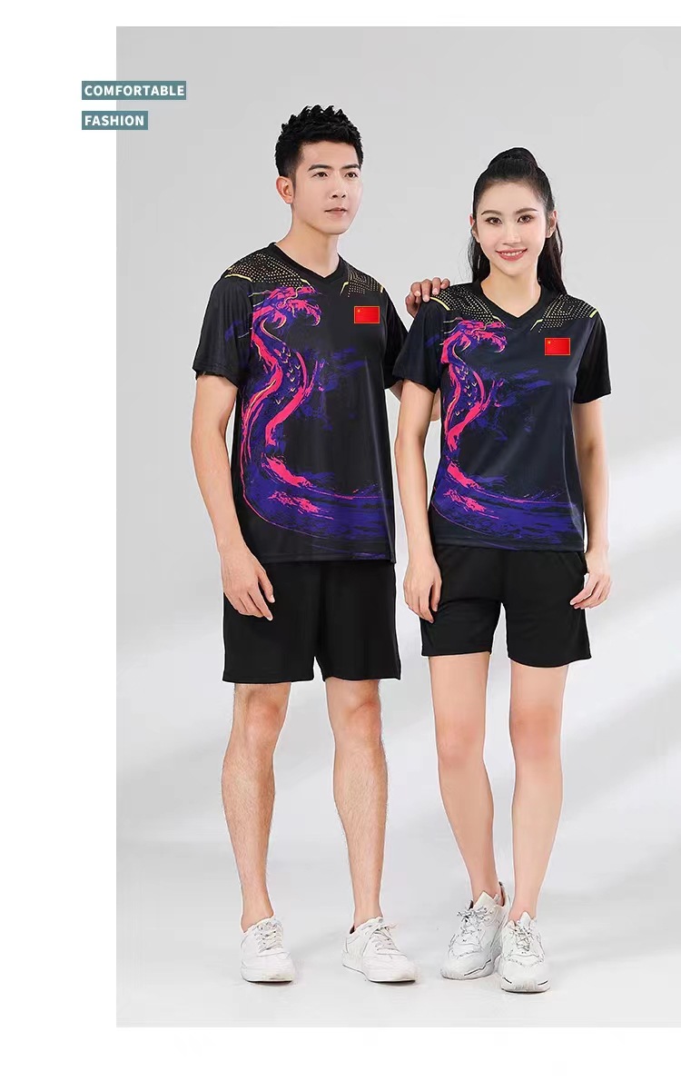 Dragón Boat traje de fútbol para niños y mujeres traje de dragón traje de bádminton uniformes de equipo sudor mayorista rápido secado tenis de mesa