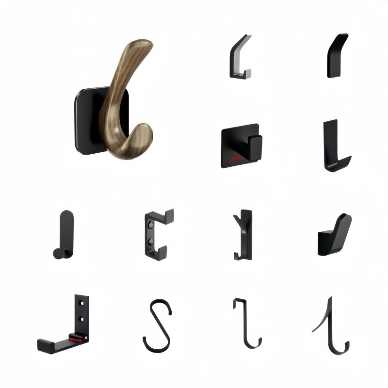 No-Drill Adhesive Hooks, Strong Sticky Hooks with Backing Glue for Kitchen Doors, Bathroom Walls, and Non-Marking Clothes Hooks No-Drill Adhesive Hooks, Strong Sticky Hooks with Backing Glue for Kitchen Doors, Bathroom Walls, and Non-Marking Clothes Hooks