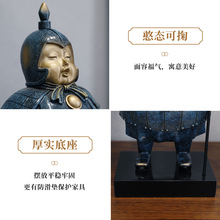 RI0T新中式兵马俑办公桌空调上装饰品角几摆件西安旅游文化用品工