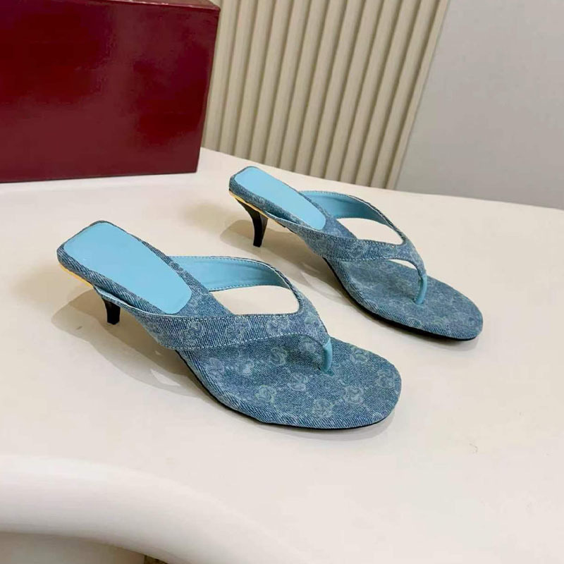 In-Stock Spring and Summer New Women's High-Heeled Flip-Flops, Simple European and American Fashion Versatile Women's Shoes for Export In-Stock Spring and Summer New Women's High-Heeled Flip-Flops, Simple European and American Fashion Versatile Women's Shoes for Export