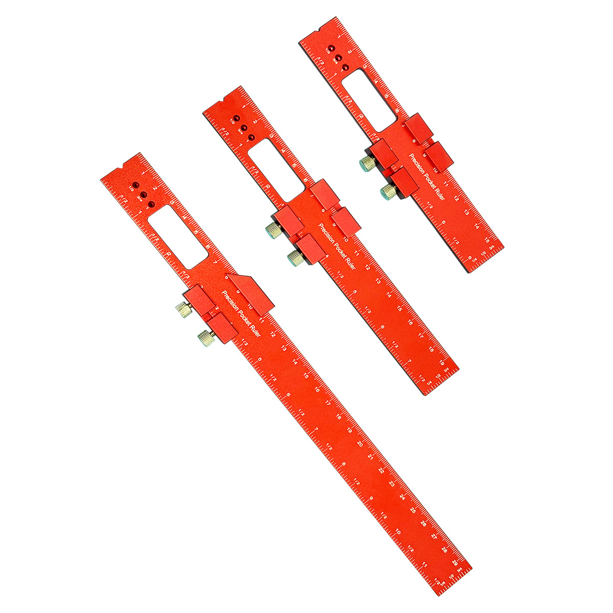 통치자 각도 통치자 16 | 20 | 30CM 게이지 측정 도구 DIY를 표시하는 새로운 알루미늄 합금 포지셔닝 통치자 목공 통치자