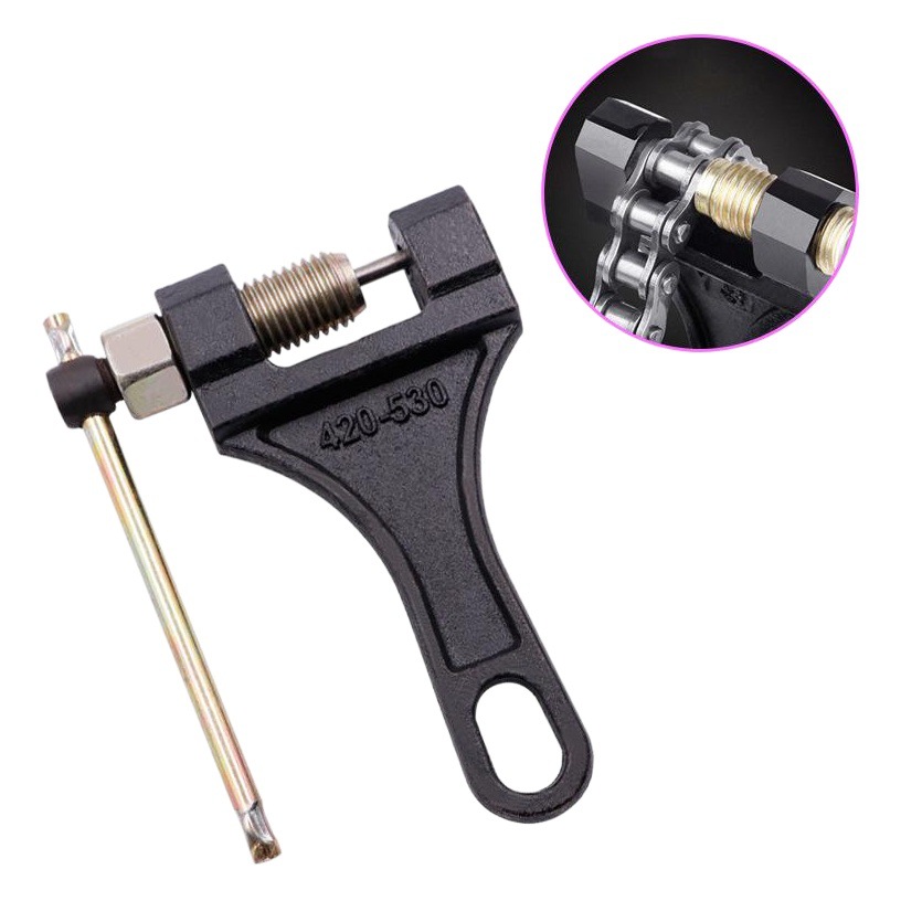Motocicleta triciclo cadena universal desmontaje herramienta especial cadena removedor cortador de cadena 420/428/530