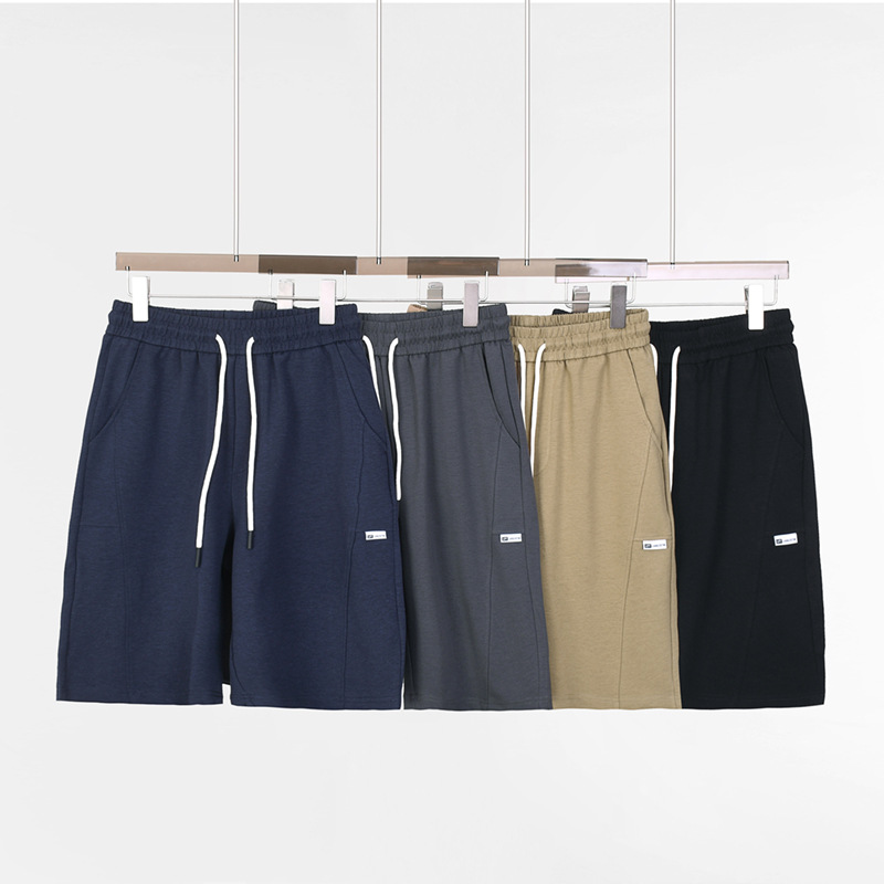 Casual Shorts 2024 New Summer Drying Sense Loose Sports Pants with Loose Waist and Solid Color Trendy Brand Work Pants for Men