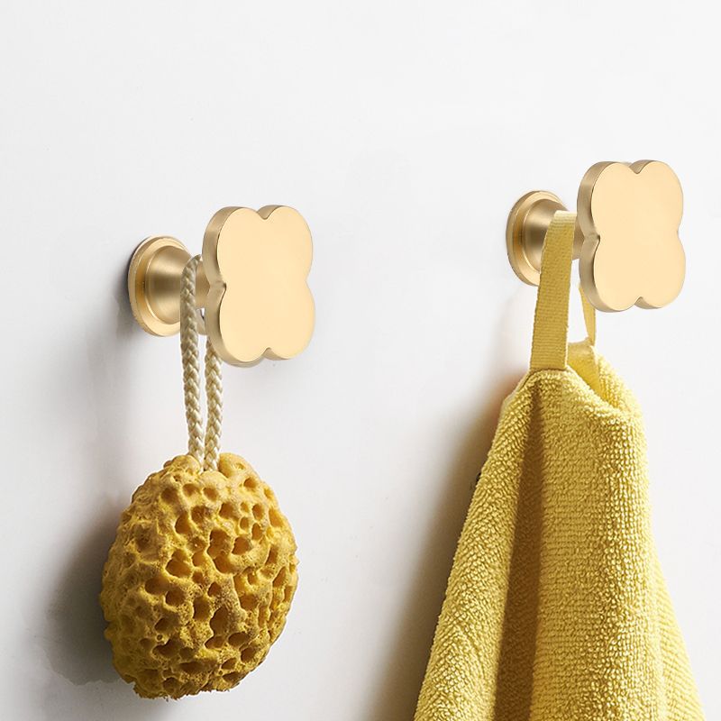 Four-leaf clover colored single-hole pull handle Nordic minimalist cabinet and wardrobe door gold handle can be used as a clothes hook