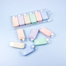 英文版学生双面点点胶创意儿童修正带式透明美工胶迷你双面胶批发