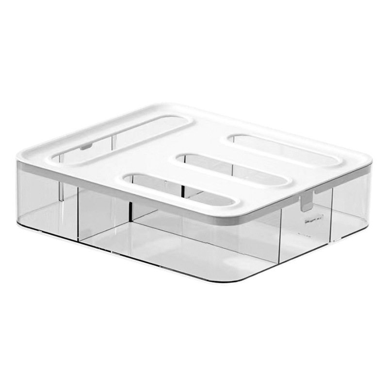 Caja de almacenamiento de bolsa de mantenimiento fresco dedicada transfronteriza Caja de clasificación de bolsa de mantenimiento fresco de escritorio Caja de almacenamiento de bolsa ziplock de cocina artefacto colgante de pared