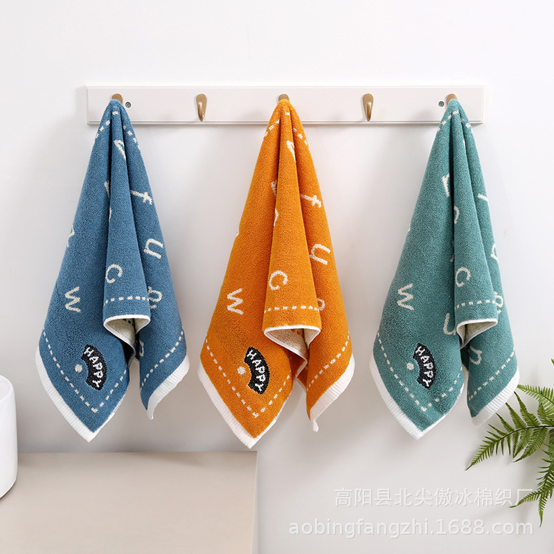 New Letter Cotton Towel Men's and Women's Household Soft Absorbent Face Towel Couple's Hair Wipe Towel Gift Face Towel New Letter Cotton Towel Men's and Women's Household Soft Absorbent Face Towel Couple's Hair Wipe Towel Gift Face Towel