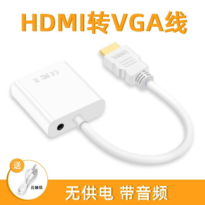 Кабель-переходник HDMI в VGA от производителя из Дунгуаня, HDMI (м) — VGA (ж) для компьютера, конвертер сигнала и аудио для монитора