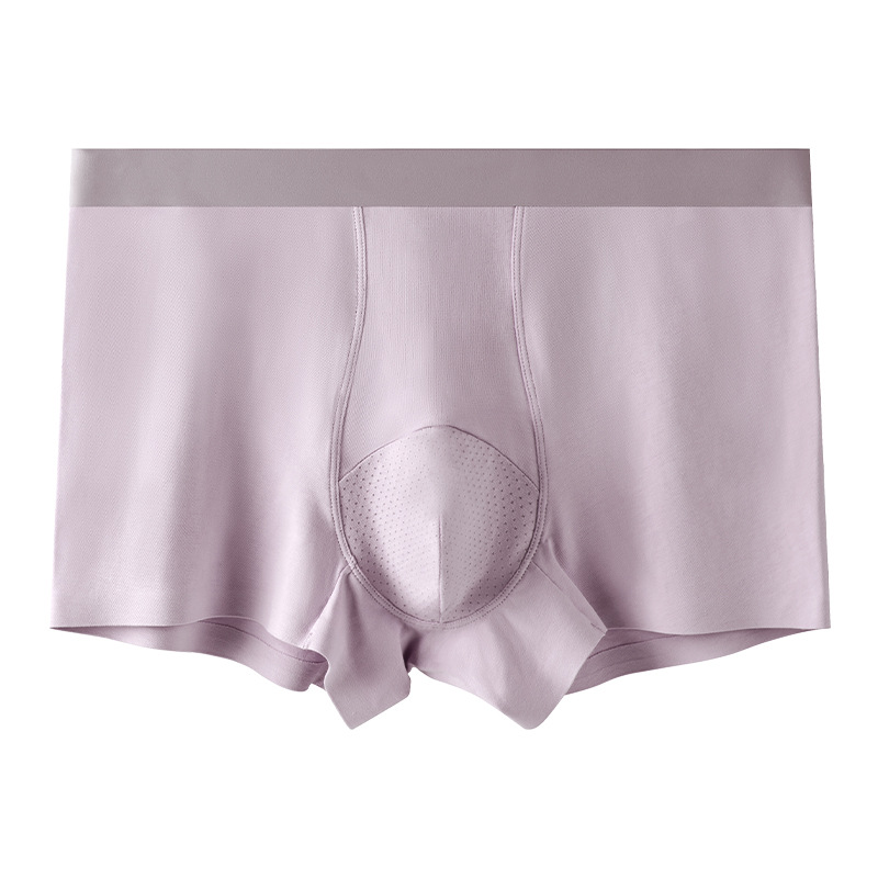 Pantalones de algodón de hombre 7A antibacterianos entrepierna cintura de corte de una pieza cómoda sin marcas pantalones de hombre