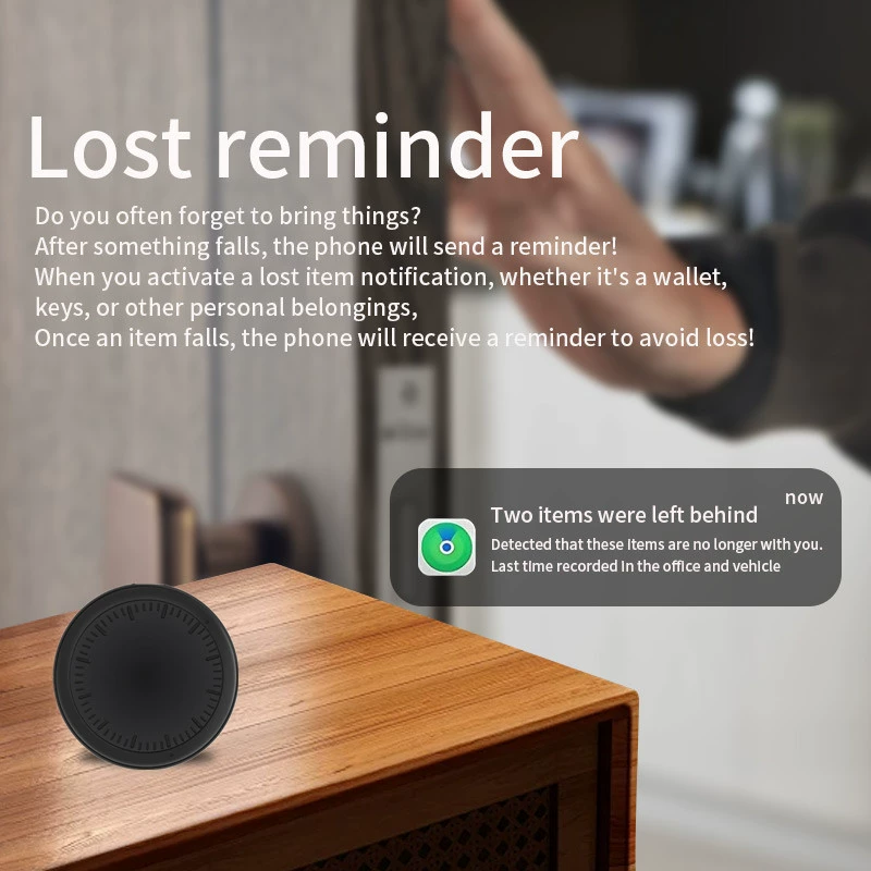 Глобальная позиционирующая система Airtag iOS подходит для поиска через Apple Find My, локатор ключей с двойной Bluetooth