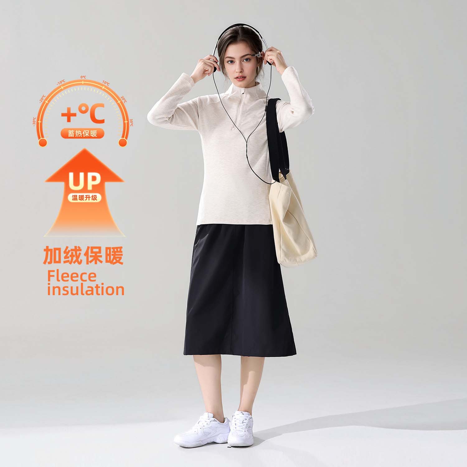 Autumn and Winter Women's Stand-Up Collar Half-Zip Casual Sports Jacket Simple Business Top Golf Shirt