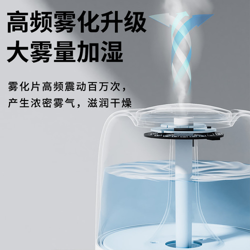 Humidifier small household aromatherapy machine two-in-one silent bedroom large capacity mist purifying air mini night light