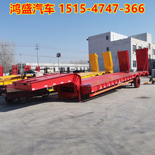 金东区12.99米液压爬梯拖车图片 三桥电动升降爬梯半挂车价格