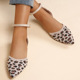 Source and a half in baotou female leopard grain shoes wears outside fly hollow woven surface point joker fashion sandals