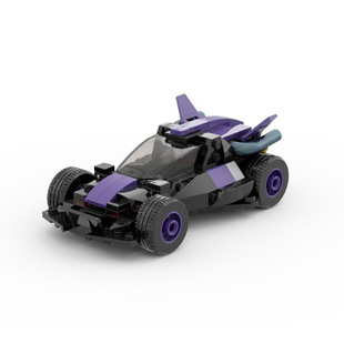 Moc Building Block Toy Four-Wheel Drive Boy Racing Original Emperor Compatible with Lego Speed Series 8-Grids Car Model